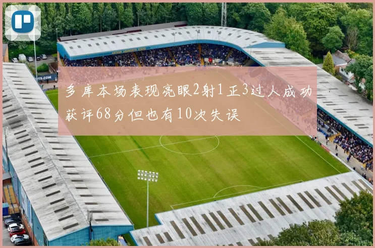 多库本场表现亮眼2射1正3过人成功获评68分但也有10次失误